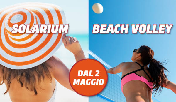 Apertura del solarium & campo da beach volley