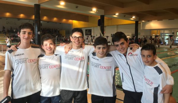 NUOTO ESORDIENTI: LA SPORT CENTER AL 7° POSTO IN REGIONE E UNICA SOCIETA’ DI PARMA